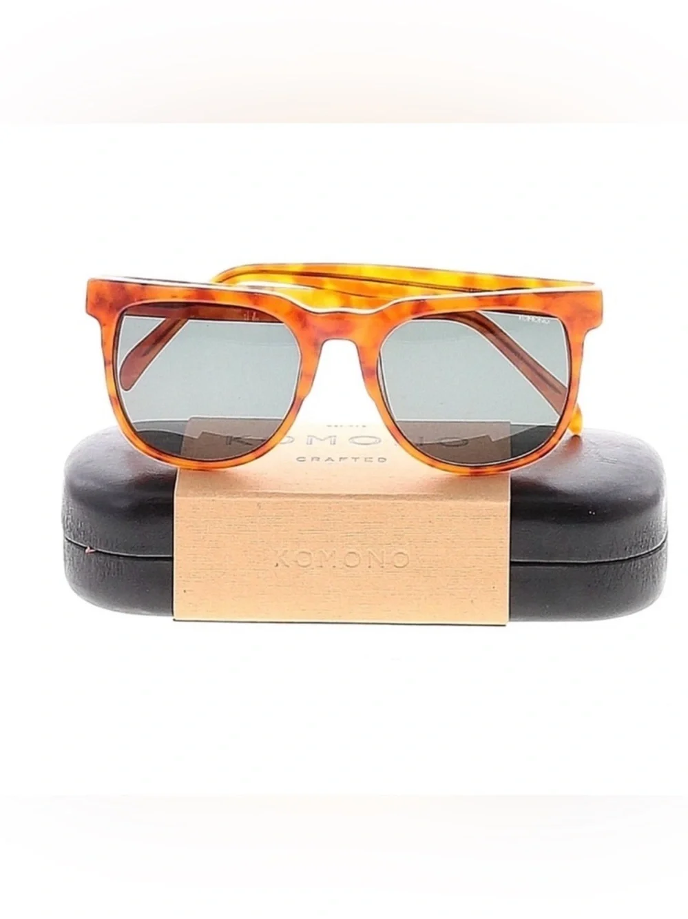 KOMONO sunglasses Riviera Caramel Demi tortoise NEW oversized